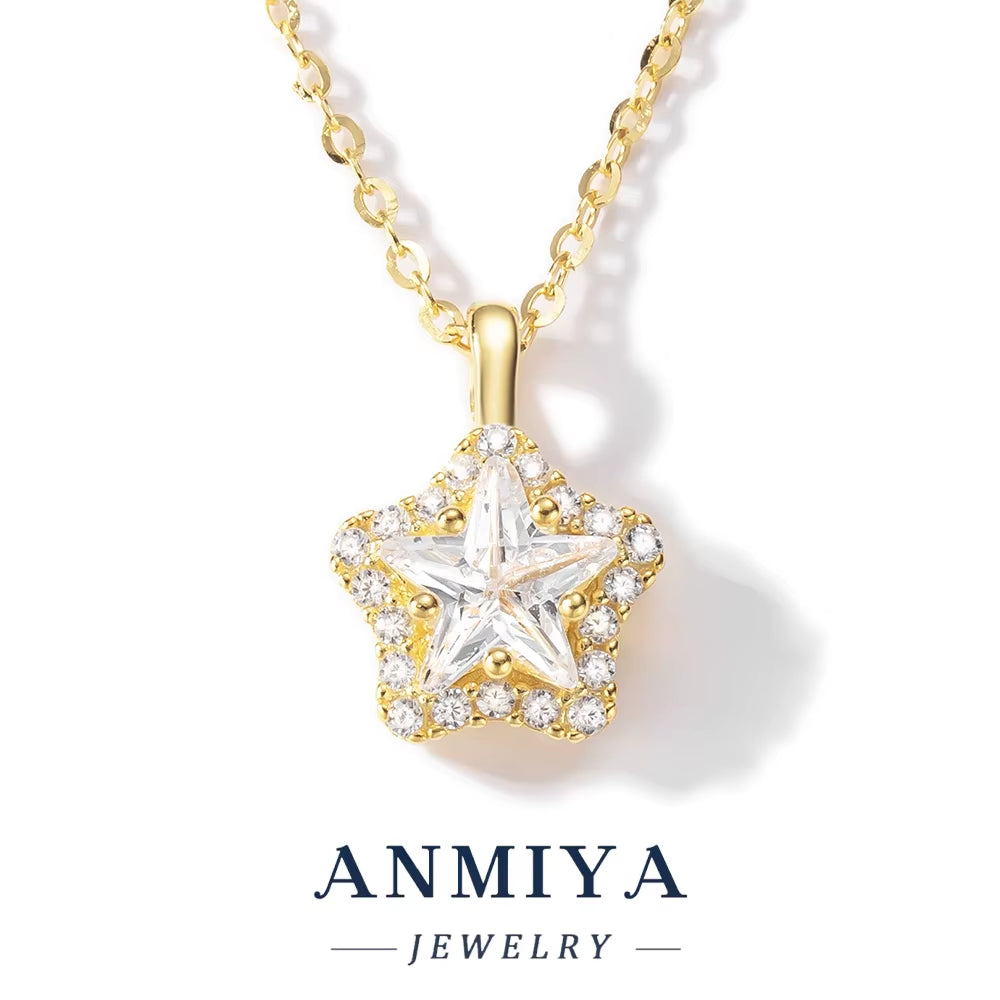 Everyday Silver 925 Star Jewelry Set, Versatile Sterling Silver Jewelry for Women, Lightweight 925 Silver Necklace & Earrings