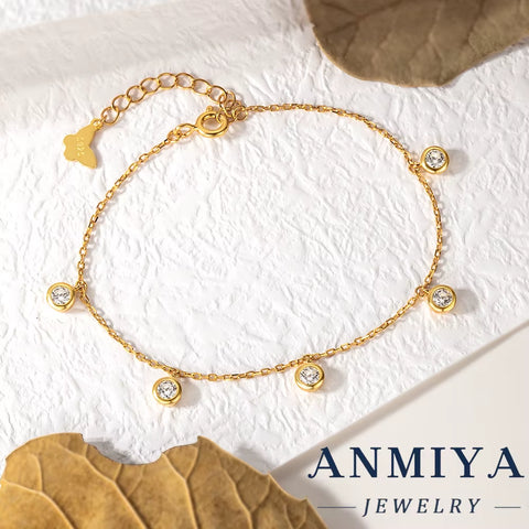 Tarnish Resistant Silver Jewelry Protective Coated Clover Bracelet Long Lasting Shine Silver Clover Bracelet