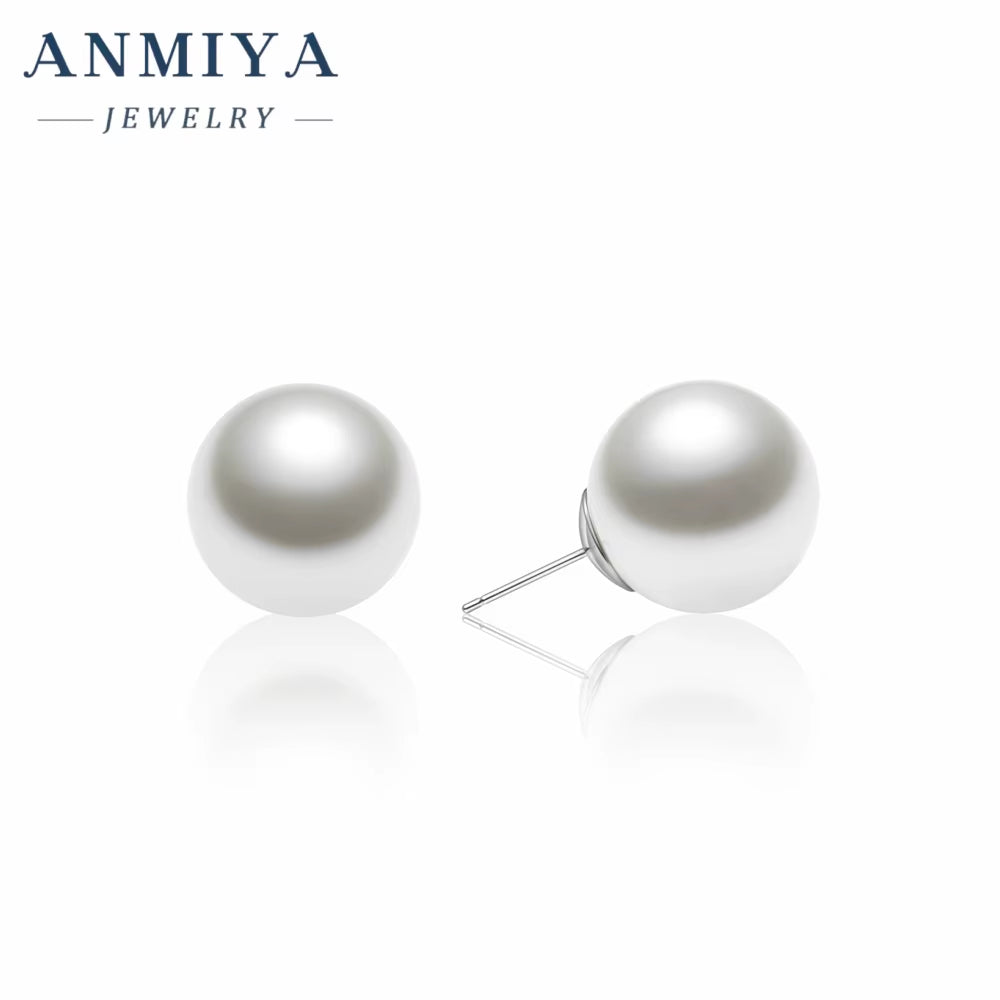 ANMIYA Classic Vintage Fashion Baroque Pearl Earrings Fresh Water Pearls Earrings