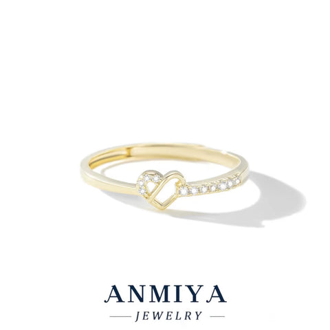 Wholesale S925 Oxidized Heart Ring Vintage Silver Jewelry Bulk Stock for Anniversary/Gift/Party