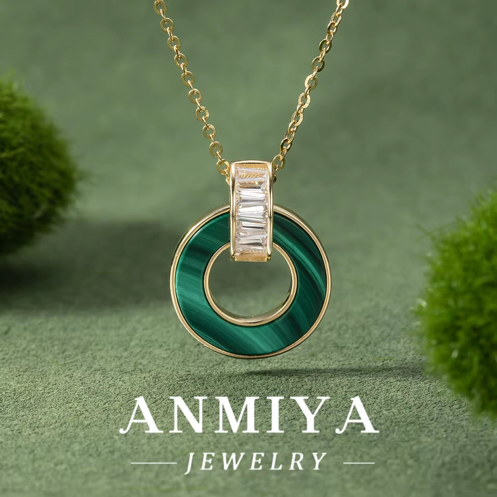 Malachite 925 Necklace, a Timeless Silver Jewelry Piece for Modern Women