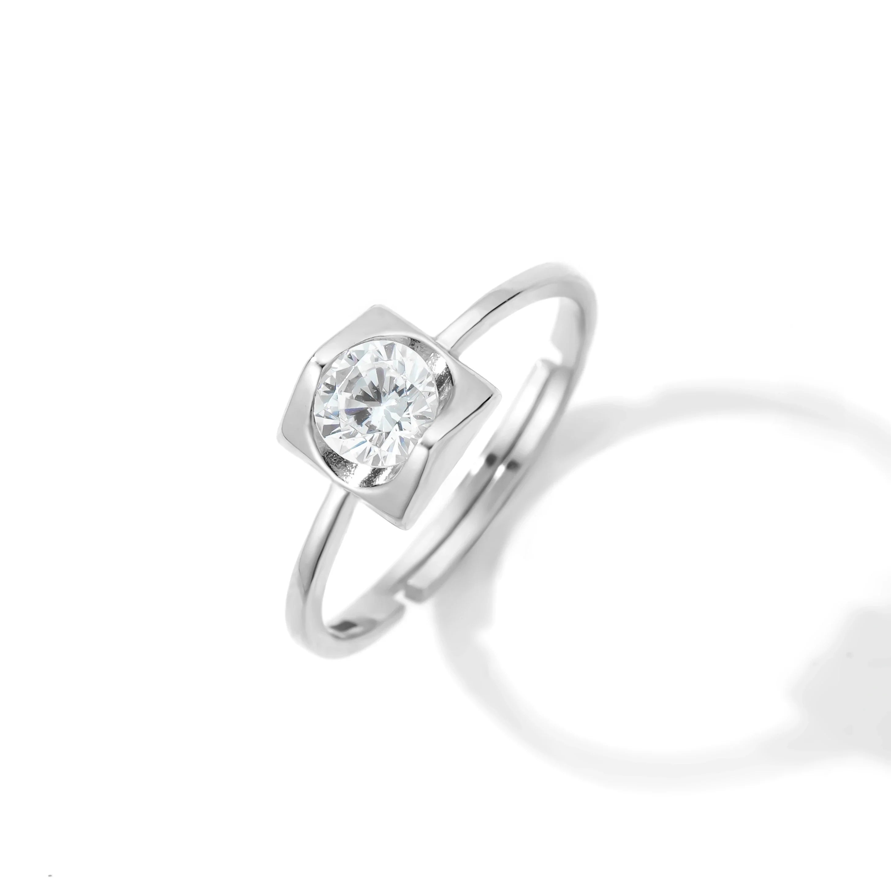 ANMIYA Best Selling Custom 18K Gold 925 Sterling Silver Eternity Ring Trendy Design with Zircon Ring for Unisex