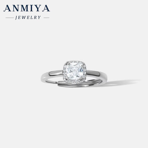 Manufacturer Factory Wholesale Custom 925 Sterling Silver Women'S Engagement Zircon Ring