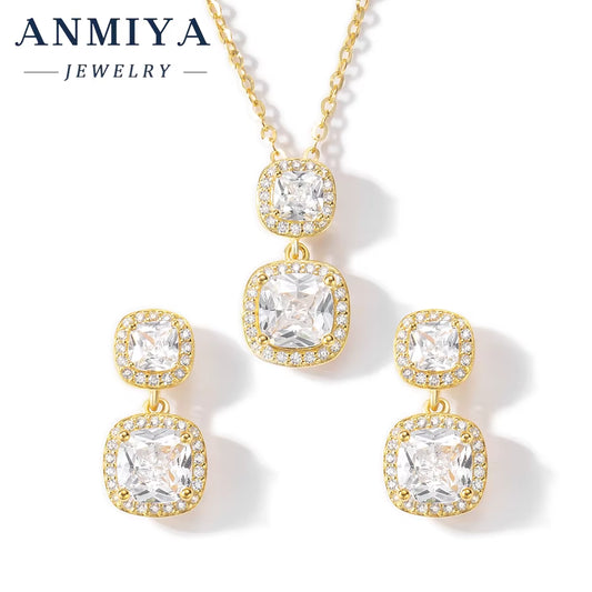 Vintage-Inspired 925 Silver Jewelry Set, Classic Sterling Silver Jewelry, Antique Silver 925 Set, Geometric Design