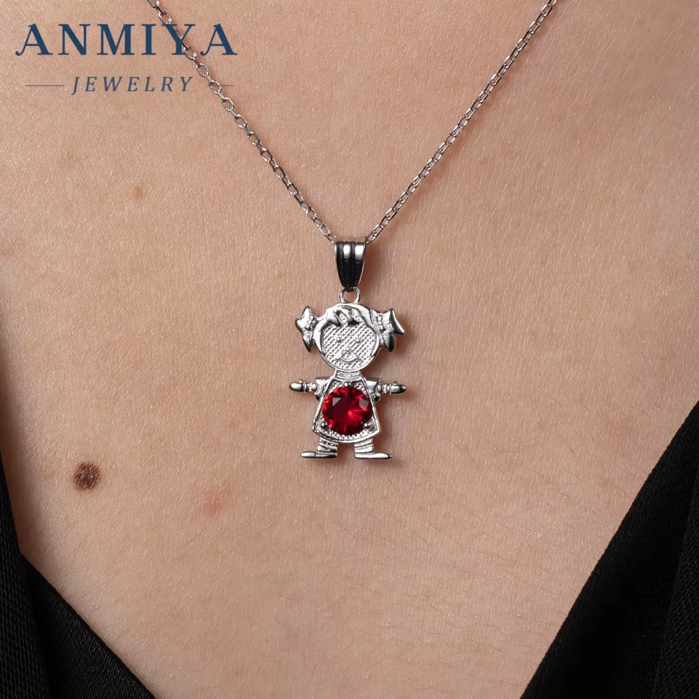 Manufacturer Custom Wholesale Necklace Trendy Child Shape Necklace for Girl Children