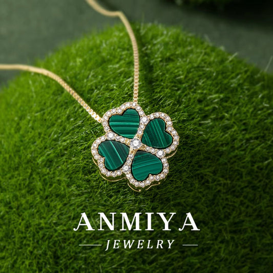 Malachite Gemstone 925 Necklace, a Piece of Silver Jewelry for Your Unique Style