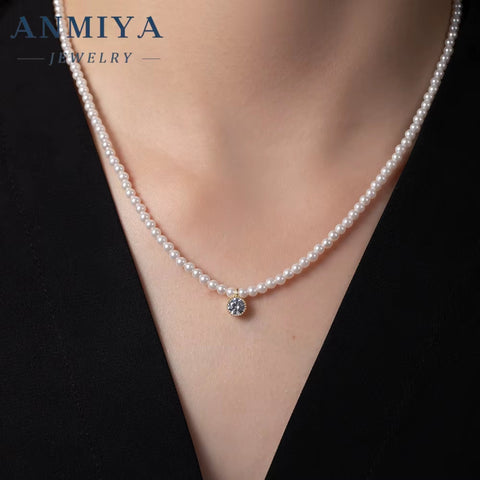 2024 18K Gold Plated Fashion Charms Choker 925 Silver Baroque Beaded Pink Zircon Bead Jewelry Pearl Necklaces for Women