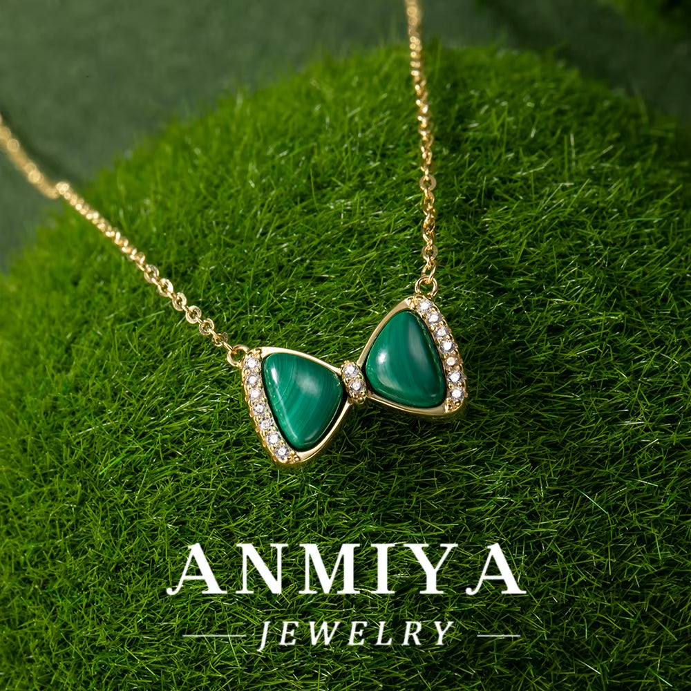 925 Sterling Silver Jewelry: Malachite Necklace, Crafted for Durability and Style