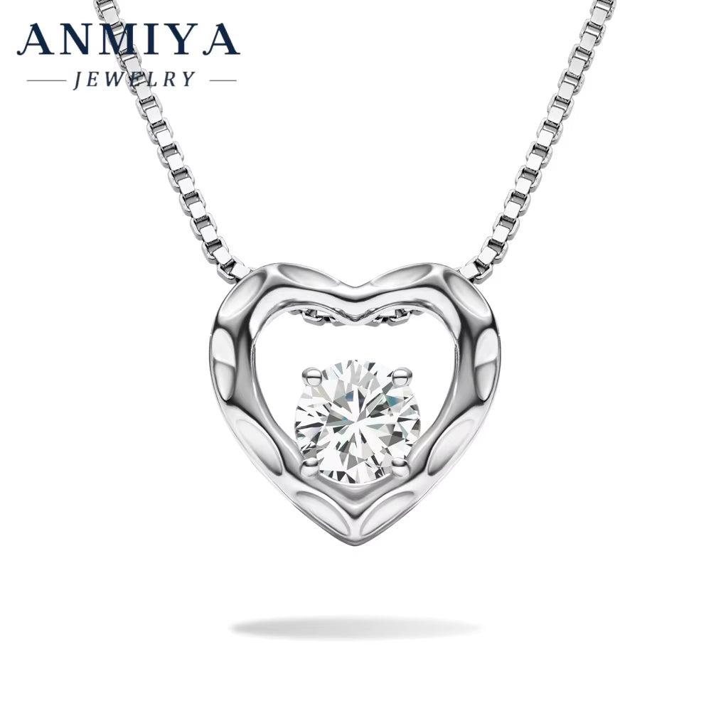 925 Silver Jewelry with Moissanite - Sterling Silver Earrings & Necklace Set, Moissanite 925 Jewelry Gift for Women