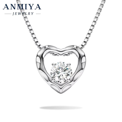 925 Silver Jewelry with Moissanite - Sterling Silver Earrings & Necklace Set, Moissanite 925 Jewelry Gift for Women