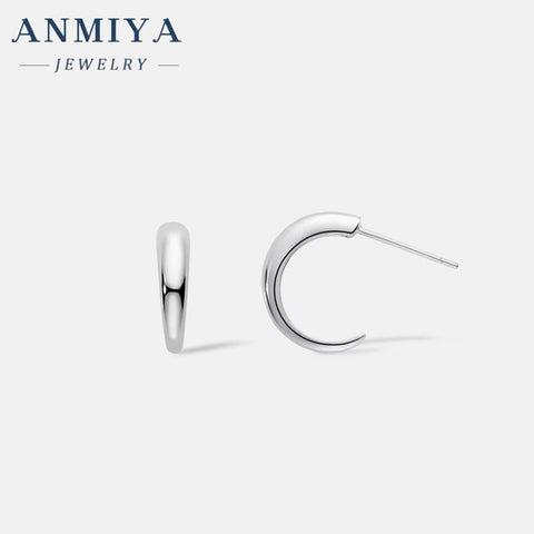 High Quality 2024 Hot Fine Jewelry Fashion Circle 925 Sterling Silver Trendy Earrings for Women