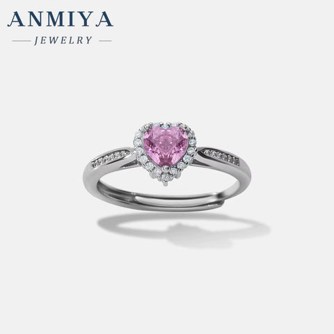 Wholesale Jewelry Ring Women 5A Zircon Ice Flower Cut Pink High Carbon Diamond Engagement Wedding 925 Sterling Silver Ring