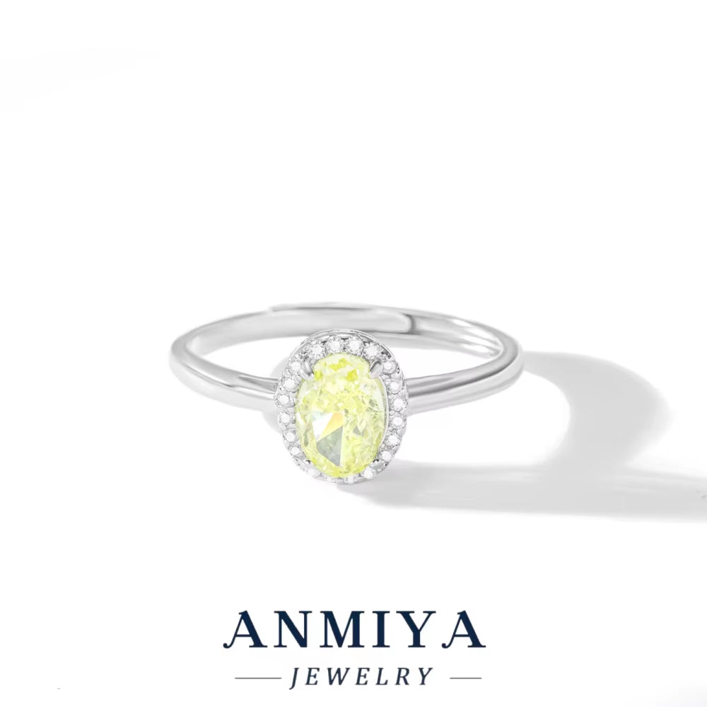 Geometric Cut Colorful Zircon Ring 925 Sterling Silver Hypoallergenic Zircon Jewelry Fashion Women'S Accessories for Wholesale