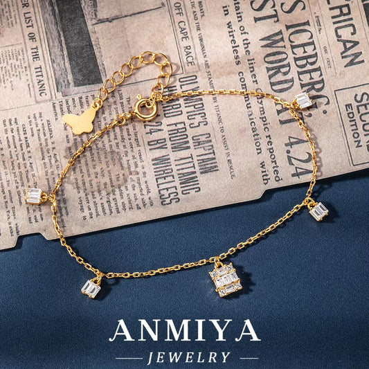 Office Silver Jewelry Professional Clover Bracelet Subtle Elegance Silver Clover Bracelet