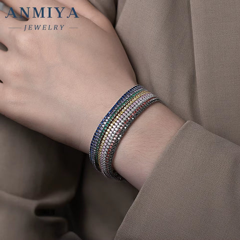 Charm Silver Jewelry Interchangeable Clover Bracelet, 925 Sterling Modular Links for Daily Style Change