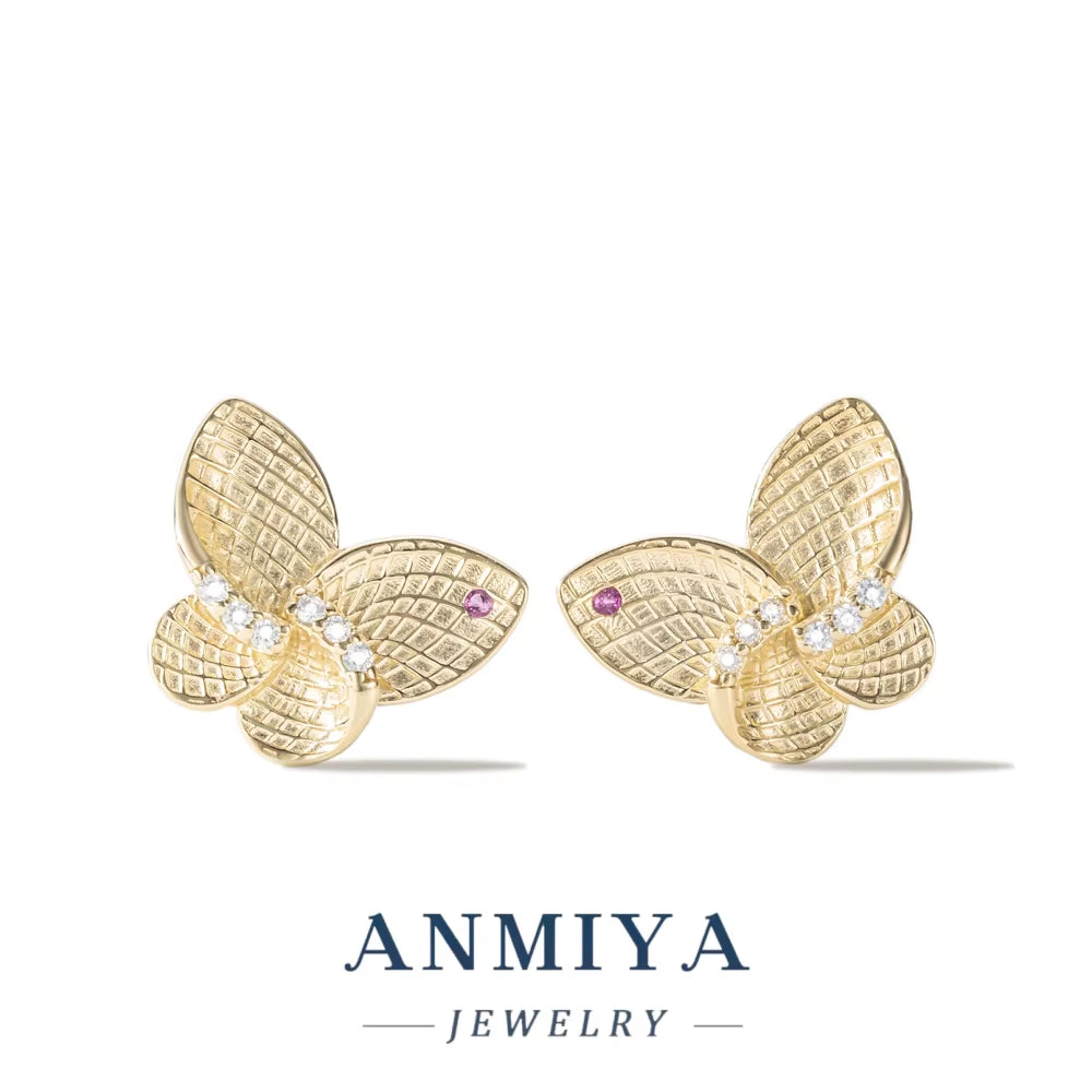 Silver Jewelry 925 Set - Butterfly 925 Necklace & Earrings, Sterling Silver Romantic Gift