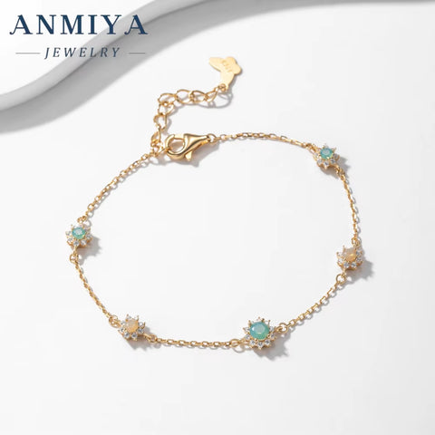 Fashion Wholesale Jewelry 18K Tennis Bracelet Silver 925 Gold Plated Cute Party Zircon Bracelets