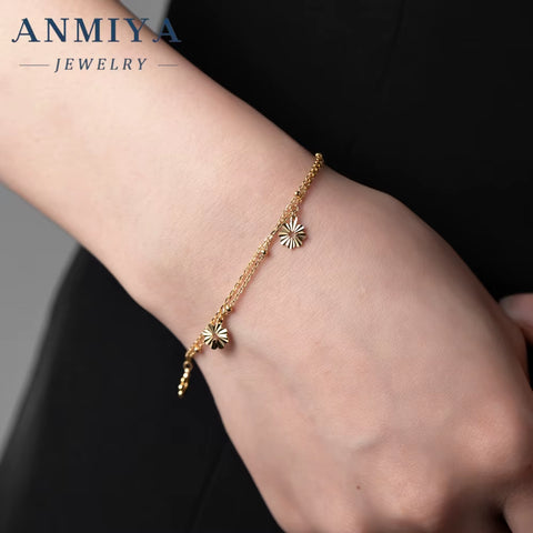New Design Gold 18K 925 Silver Chain Bracelets Women Fashion Luxury Hand Chain Bracelet for Girls
