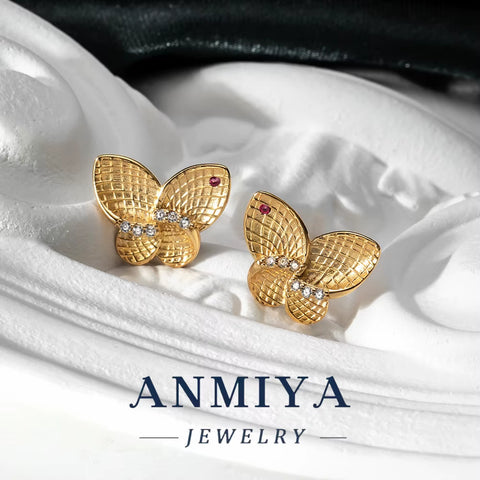 Silver Jewelry 925 Set - Butterfly 925 Necklace & Earrings, Sterling Silver Romantic Gift