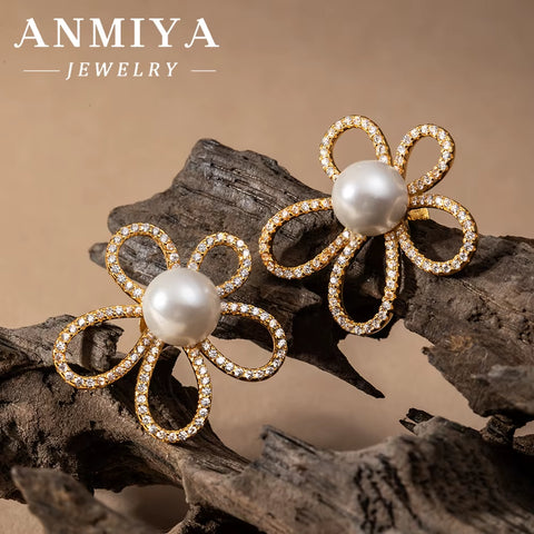 Trendy 925 Silver Jewelry Set, Modern Silver 925 Set for Women, Minimalist Sterling Silver Flower Jewelry,