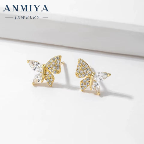 Butterfly Woman Necklace 18K Gold Plated Butterfly with Zircon Tassel Women'S Exquisite Butterfly Necklace 925 Silver