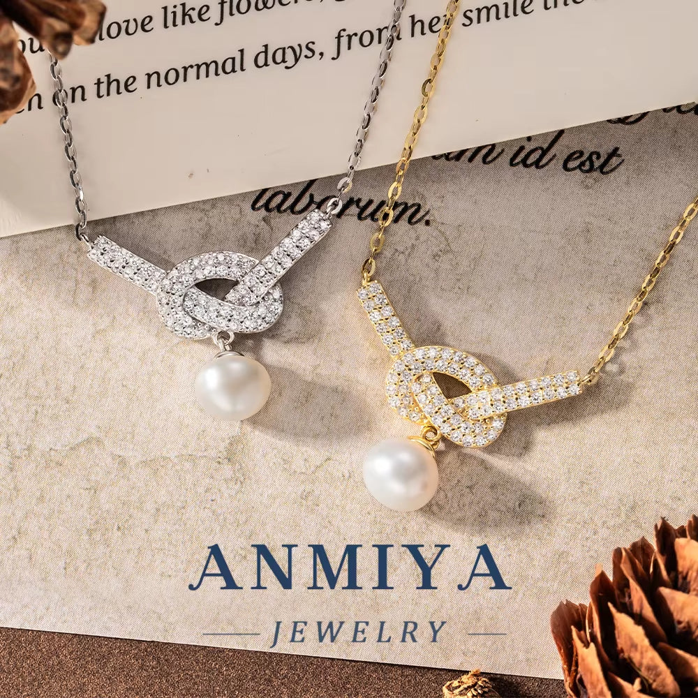 Custom Vintage Elegant Pearl Necklace Factory-Plated 925 Silver & 14K Gold Link Chain Wedding Choker for Gift