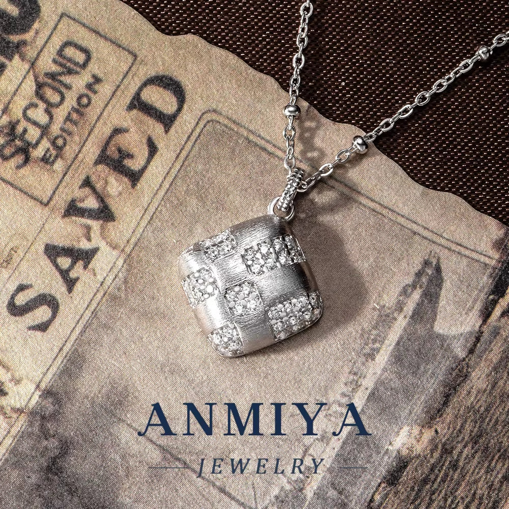 Sparkling Silver 925 Necklace - 3-Piece Silver Jewelry Set, Sterling Silver 925 Bridal Gift