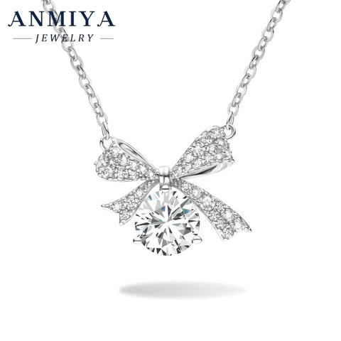 Moissanite 925 Silver Jewelry Set - Matching Earrings and Necklace, Sterling Silver 925 Jewelry with Sparkling Moissanite