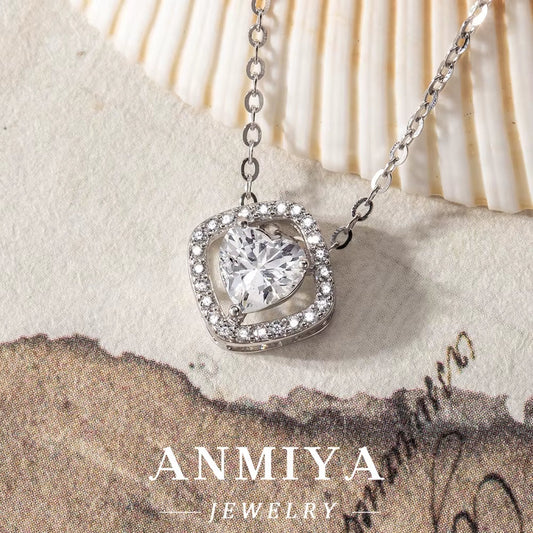 Best Selling Unique Fashion Jewelry Heart Necklaces Luxury Pendants Necklace Jewelry Wholesale 925 Silver Necklace