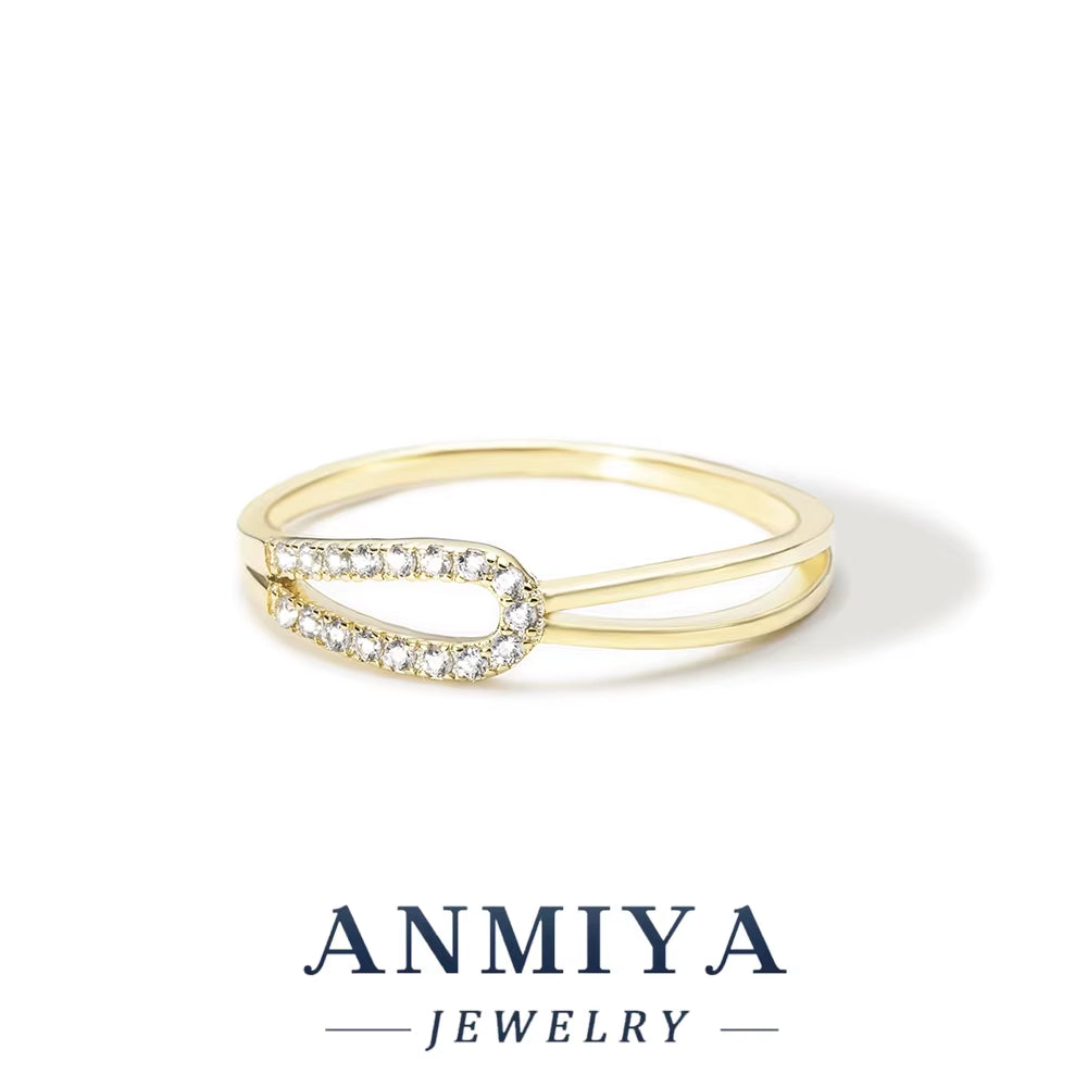 Simple Fashion Jewelry 925 Sterling Silver Plain Circle Ring Set for Women INS Style Niche Light Luxury Personality Base Ring