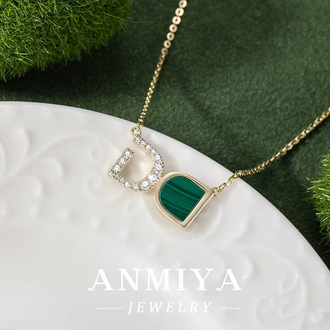 Malachite Gemstone 925 Necklace, a Piece of Silver Jewelry for Your Unique Style