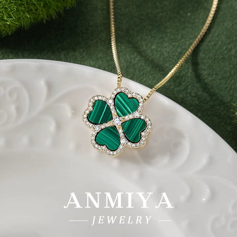 Malachite Gemstone 925 Necklace, a Piece of Silver Jewelry for Your Unique Style