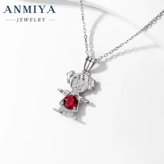 Manufacturer Custom Wholesale Necklace Trendy Child Shape Necklace for Girl Children