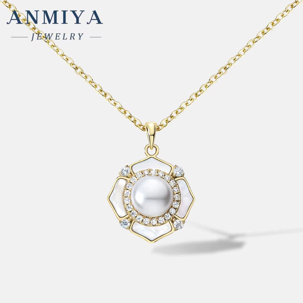 Temperament Fine Fashion Jewelry Fresh Water Pearl Necklace Women 925 Sterling Silver Necklace for Girl Wholesale