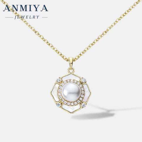 Temperament Fine Fashion Jewelry Fresh Water Pearl Necklace Women 925 Sterling Silver Necklace for Girl Wholesale