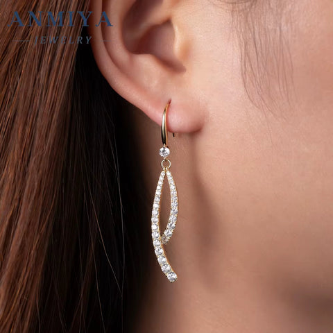 Best Selling 925 Sterling Silver Cross Inoxidable Hook Earrings with Tassels Classic Style Rhodium Plated 18K Gold Anniversary
