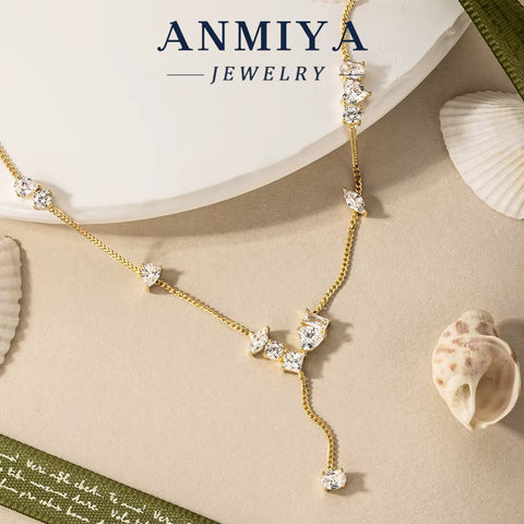 Zircon Pendent Silver Designer Minimalist Necklace 925 Sterling Silver Fashion Jewelry Necklaces for Women