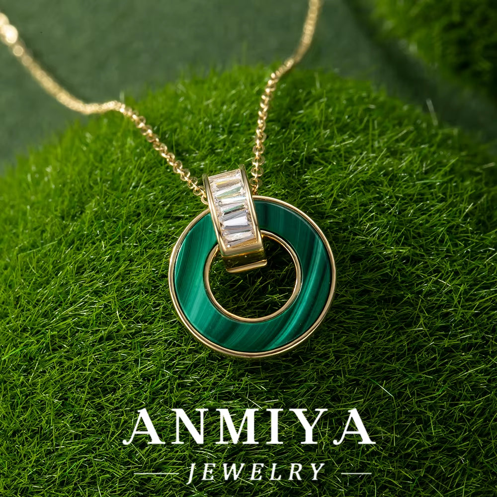 Malachite 925 Necklace, a Timeless Silver Jewelry Piece for Modern Women