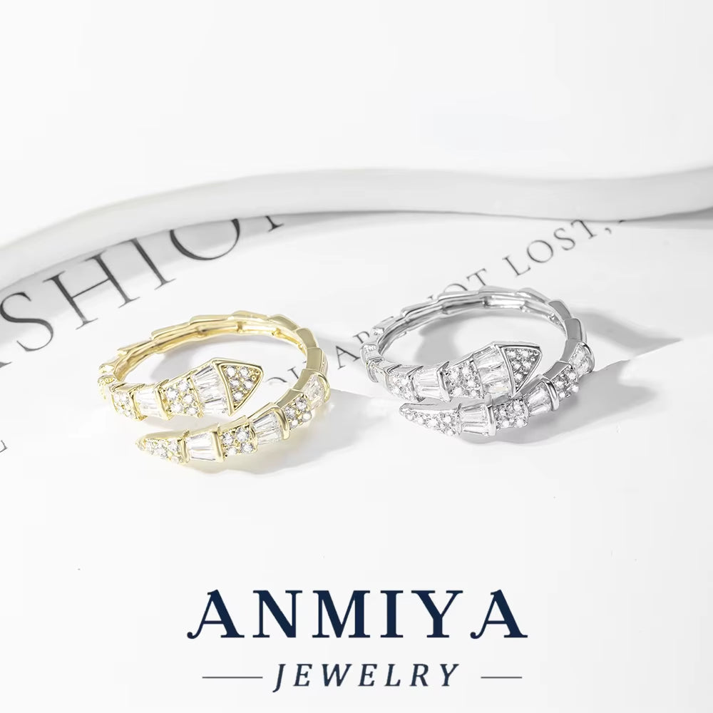 Wholesale S925 Slim Snake Ring Diamond-Cut Unisex Jewelry Bulk Stock for Daily/Party/Stacking Wear