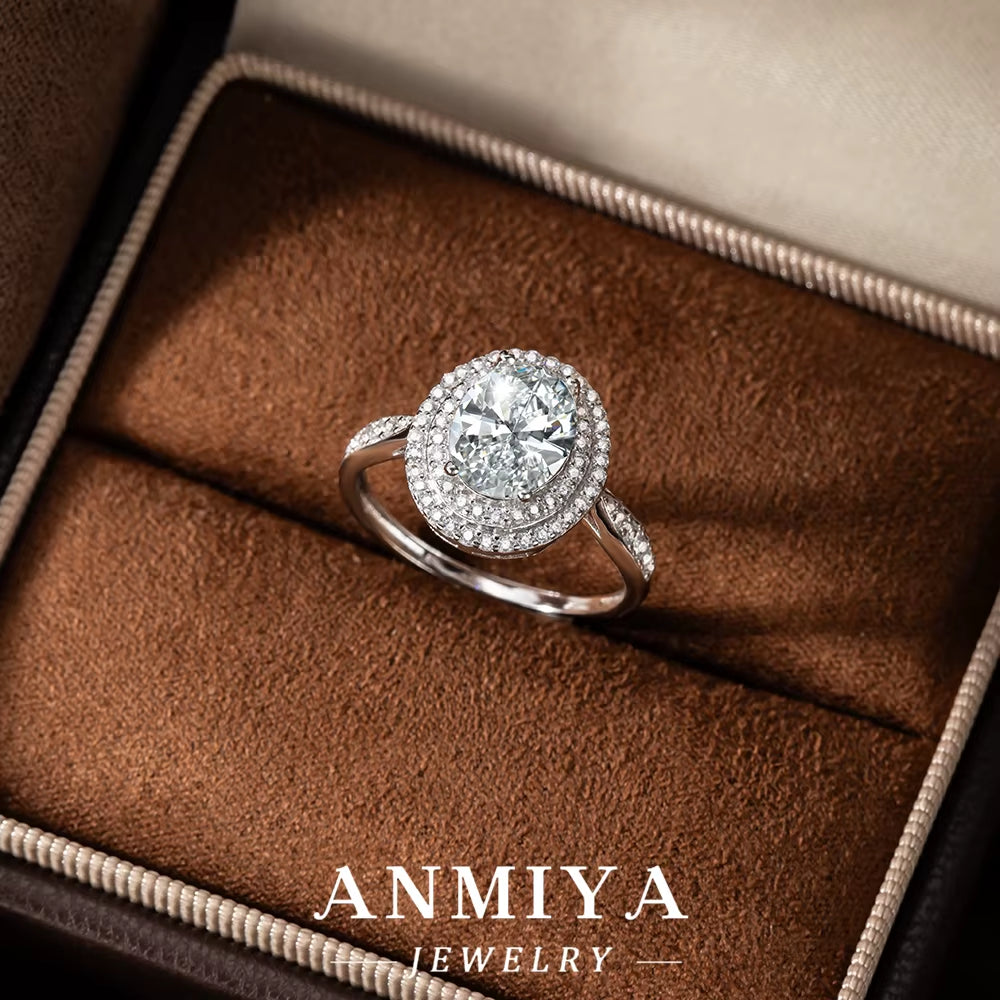 Art Deco Silver Jewelry - 925 Sterling Silver Moissanite Ring with Geometric Patterns for Modern Women'S Fashion Accessories