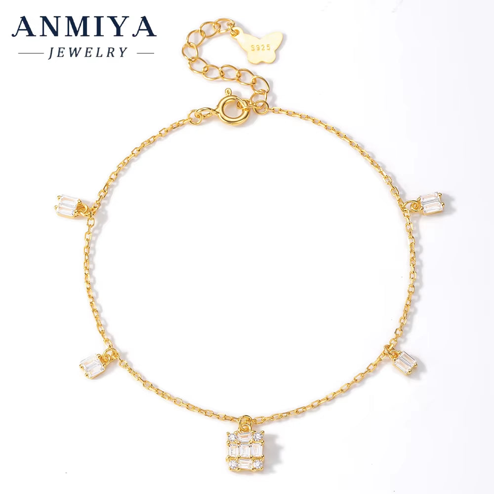 Office Silver Jewelry Professional Clover Bracelet Subtle Elegance Silver Clover Bracelet