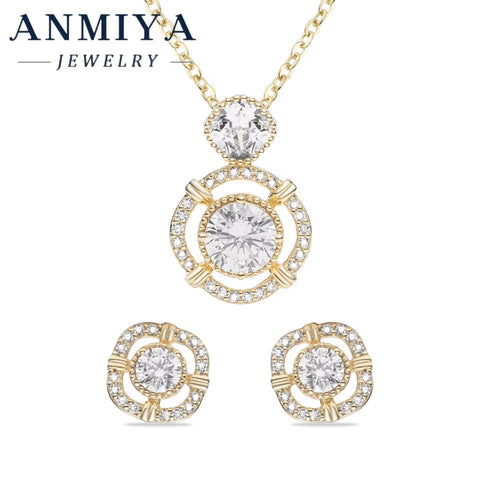 Trendy Silver Jewelry 925 Sterling Set Geometric Zircon Pave Cutout Design Earrings for Holiday Gifts