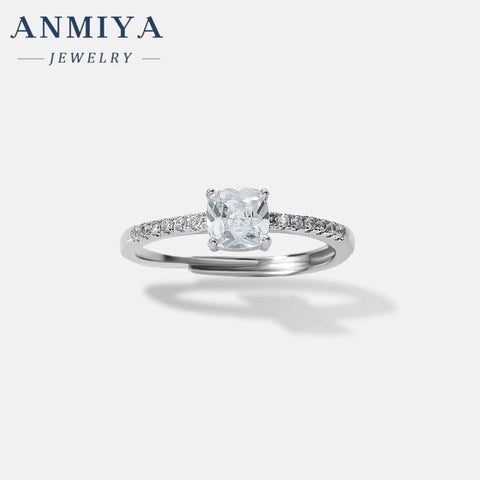 Jewelry Cubic Zirconia Engagement Wedding 925 Sterling Silver Oval Rings for Girls Engagement Rings