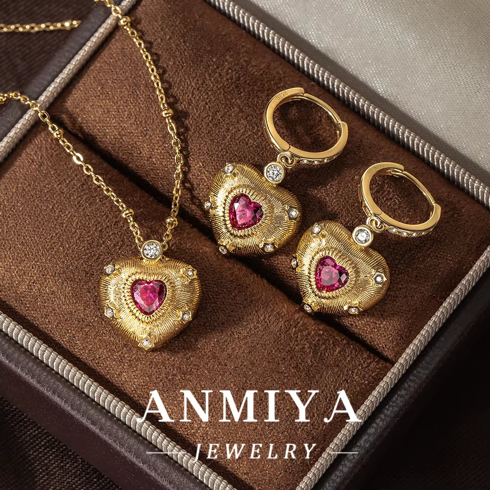 925 Silver Jewelry Set - Elegant 925 Necklace & Earring, Sterling Silver Gift for Anniversary