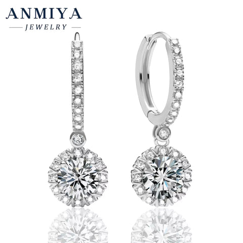 925 Sterling Silver & Moissanite Jewelry Set - Elegant Earring Necklace Combo, Silver 925 Jewelry with Genuine Moissanite