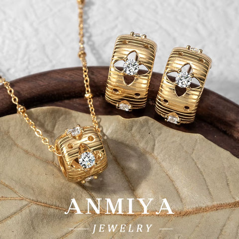 925 Silver Jewelry Collection - Matching 925 Necklace & Earring Set, Sterling Silver Gift