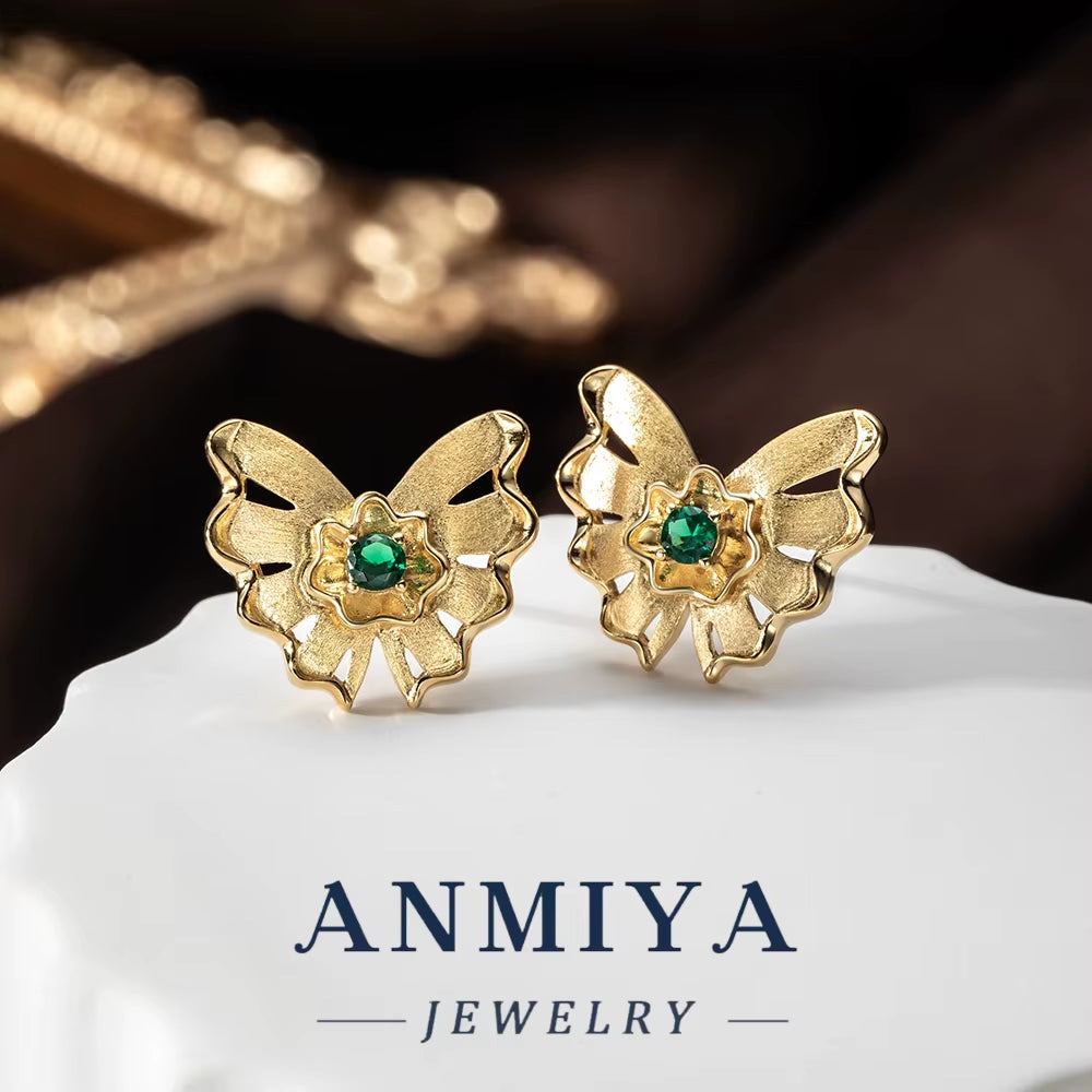 Silver Jewelry Gift Set - 925 Butterfly Necklace & Earrings, Sterling Silver 925 for Special Occasion