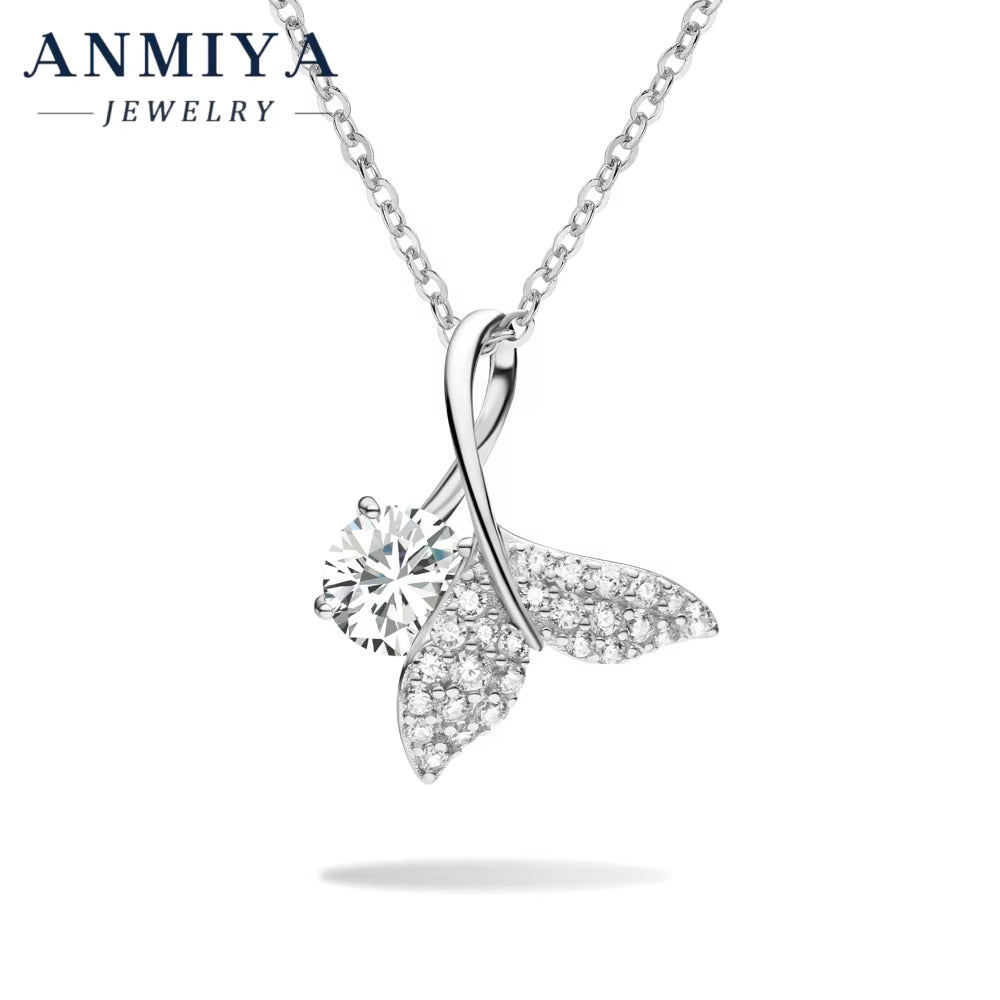 Moissanite Accent 925 Silver Jewelry - Luxury Earring Necklace Set, Anniversary Gift Silver 925 Jewelry Collection