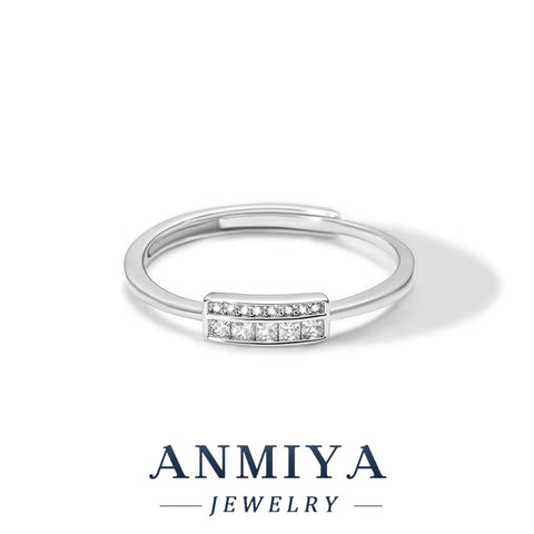 Fashion Jewelry 925 Sterling Silver Stacked Wear Ring Jewelry for Women 18K Gold Plated 925 Silver Wedding Engagement Rings