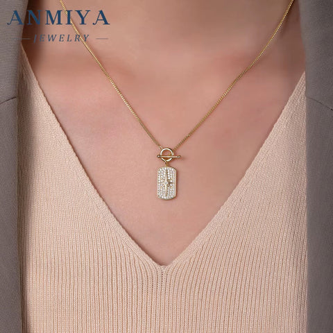 Best Selling 18K Gold-Plated North Star Pendant Necklace Cubic Zirconia Stylish 925 Sterling Silver Dazzling Necklace